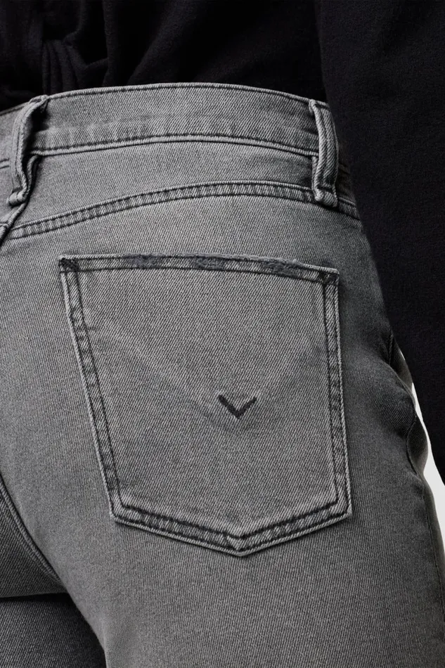 Hudson Jeans Straight Remi HighRise Straight Crop Jean Stone Grey Destructed 8211 Women Hudson Jeans Straight Remi HighRise Straight Crop Jean Stone Grey Destructed 8211 Women