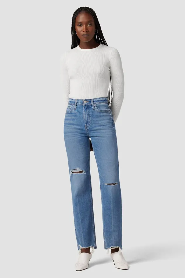Hudson Jeans Tops and Sweaters Back Keyhole Sweater Laser White 8211 Women Hudson Jeans Tops and Sweaters Back Keyhole Sweater Laser White 8211 Women