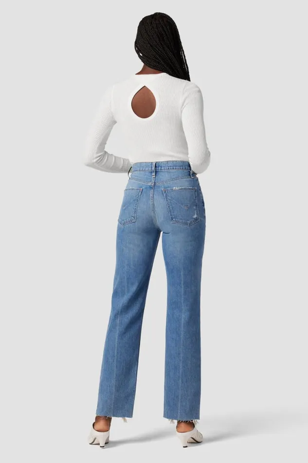 Hudson Jeans Tops and Sweaters Back Keyhole Sweater Laser White 8211 Women Hudson Jeans Tops and Sweaters Back Keyhole Sweater Laser White 8211 Women