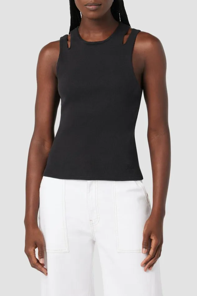 Hudson Jeans Tops and Sweaters Cut Out Tank Black 8211 Women
