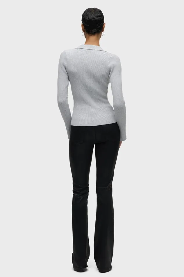 Hudson Jeans Tops and Sweaters Long Sleeve VNeck Popover Foxy Silver 8211 Women Hudson Jeans Tops and Sweaters Long Sleeve VNeck Popover Foxy Silver 8211 Women