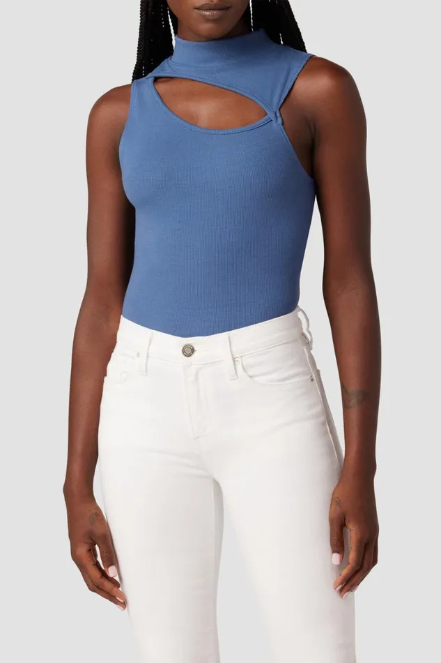 Hudson Jeans Tops and Sweaters Mock Neck Cut Out Tank Moonlight Blue 8211 Women Hudson Jeans Tops and Sweaters Mock Neck Cut Out Tank Moonlight Blue 8211 Women