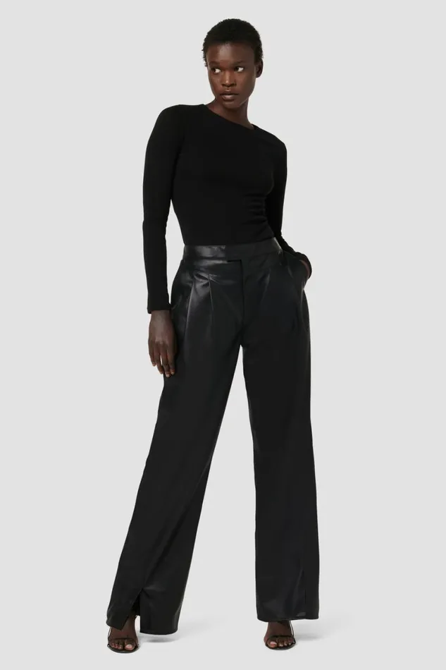 Hudson Jeans Wide Leg HighRise Rosie Trouser Black 8211 Women Hudson Jeans Wide Leg HighRise Rosie Trouser Black 8211 Women