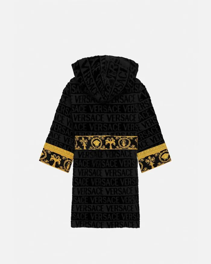 I Baroque Kids Bathrobe Black Home and LifestyleChildren Versace Bathrobes