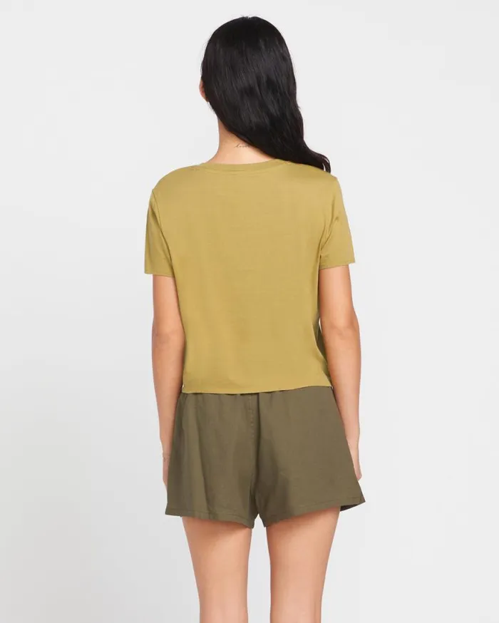 I Got You Baby Tee 8211 Seaweed Green Womens Volcom Hiking