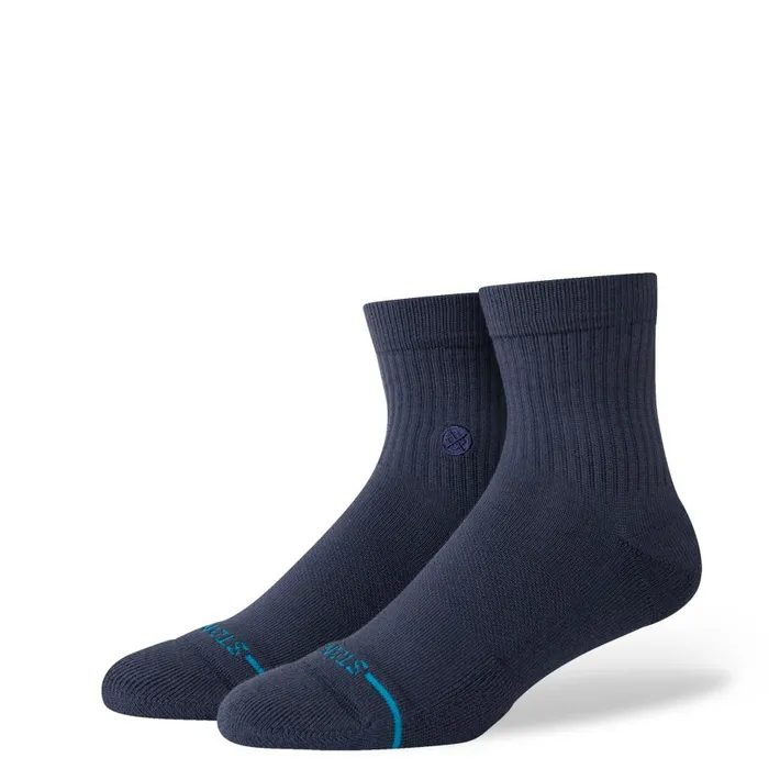 Icon Quarter Socks Navy MenWomen Stance Quarter