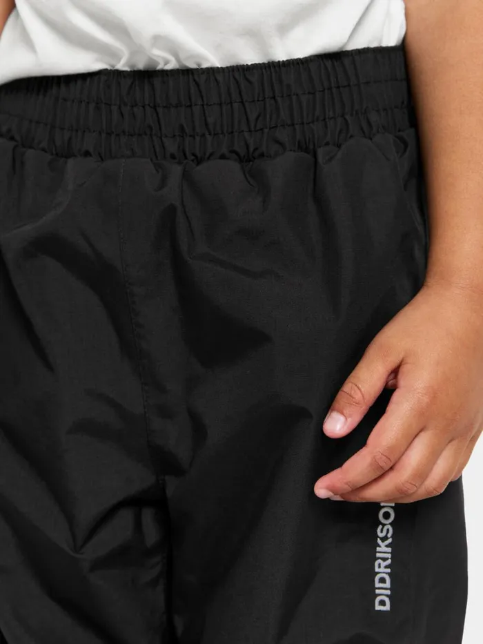 Idur Kids039 Pants Black Kids Didriksons Waterproof Trousers