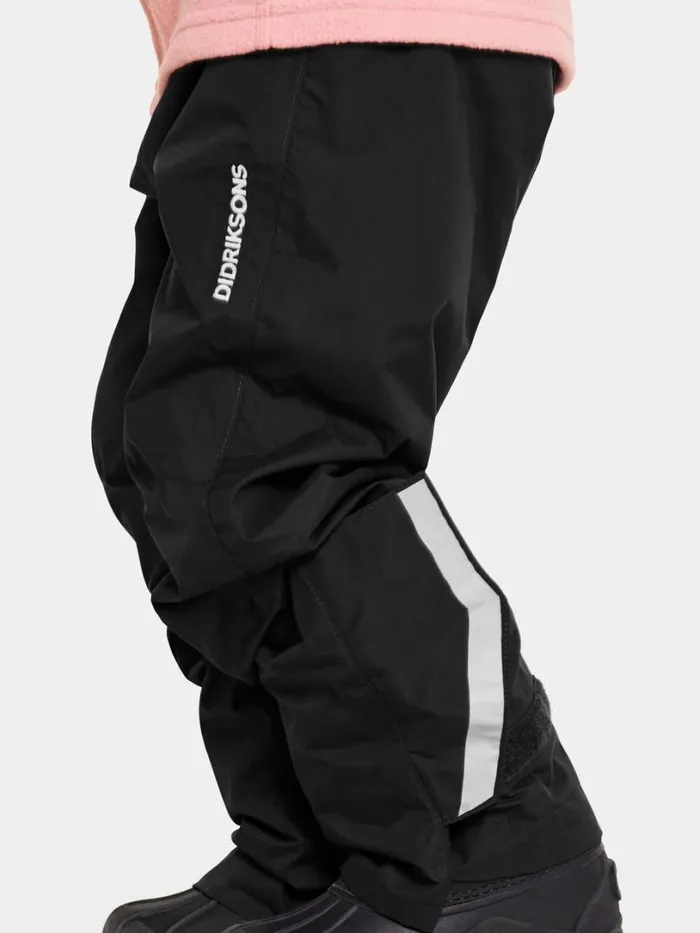 Idur Kids039 Pants Black Kids Didriksons Waterproof Trousers