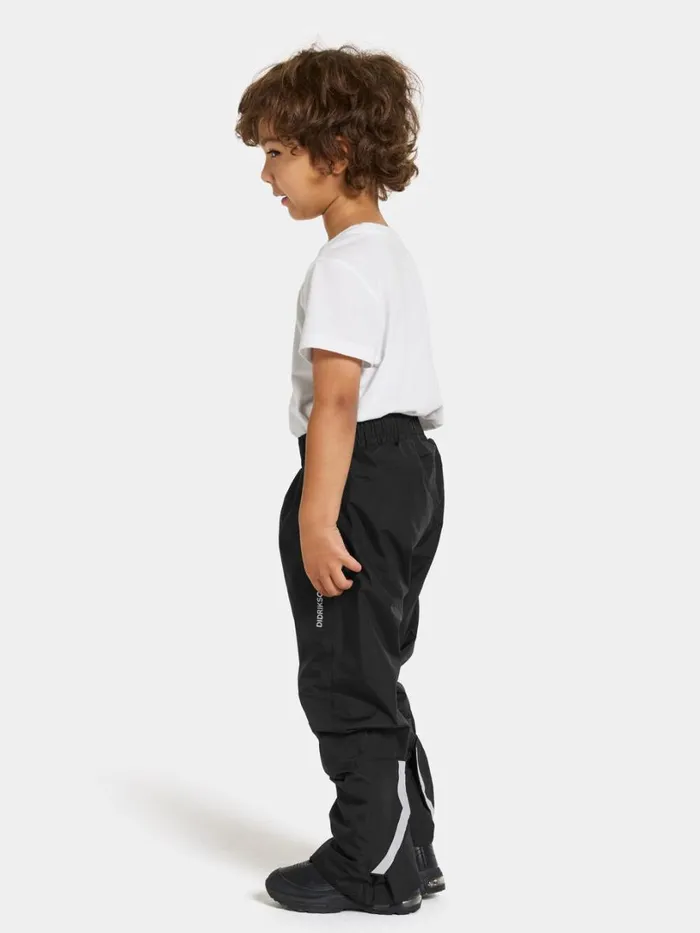 Idur Kids039 Pants Black Kids Didriksons Waterproof Trousers