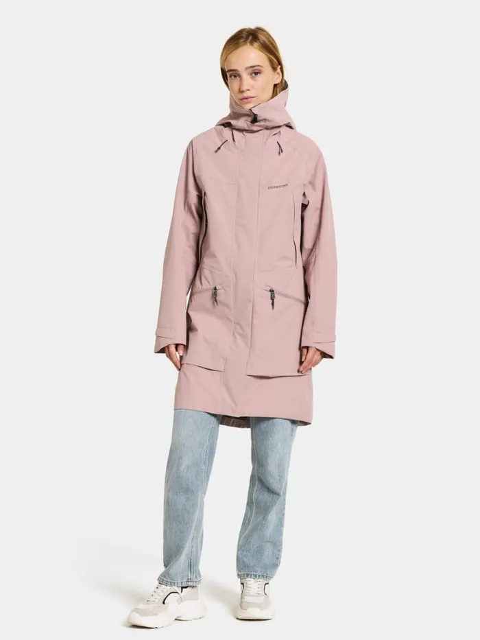 Ilma Parka Oyster Lilac Women Didriksons Spring Jackets
