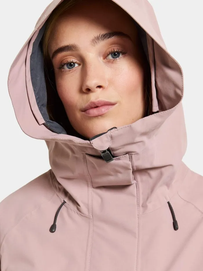 Ilma Parka Oyster Lilac Women Didriksons Spring Jackets