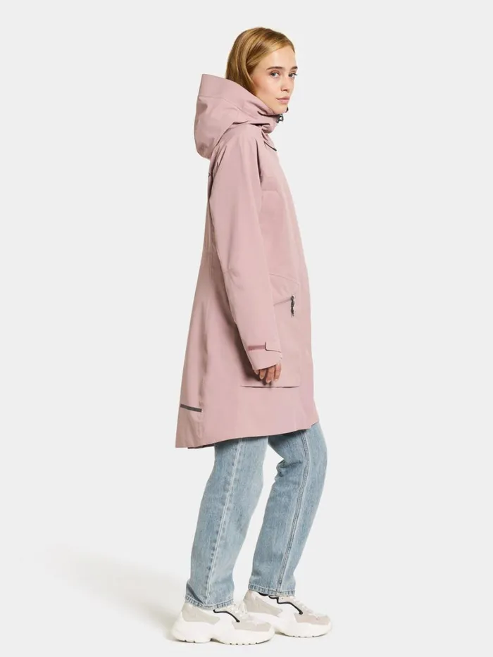 Ilma Parka Oyster Lilac Women Didriksons Spring Jackets