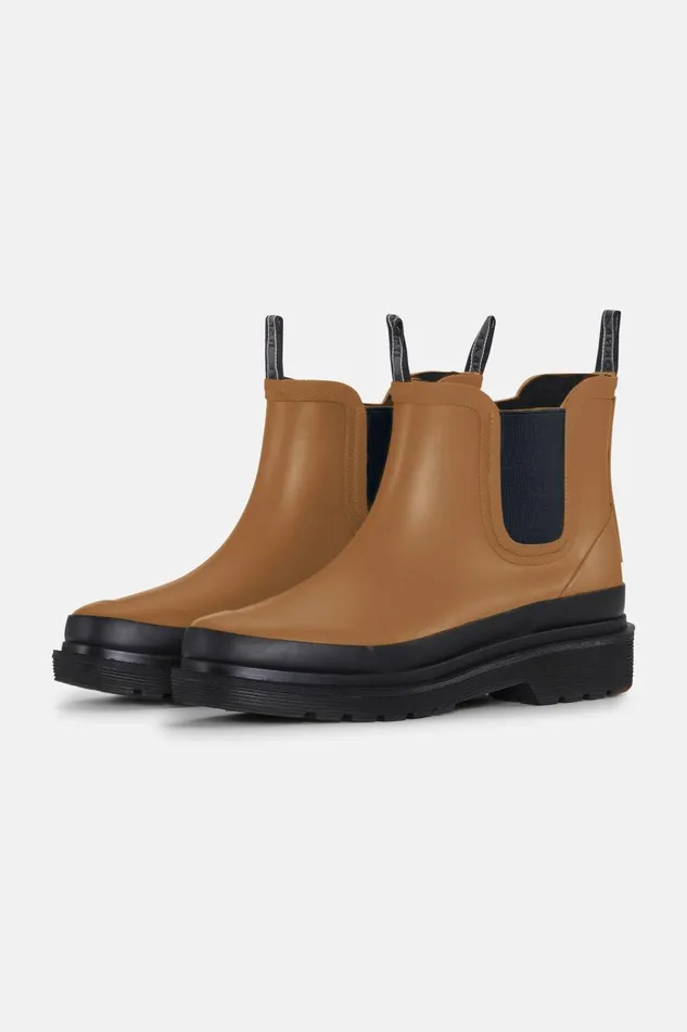 Ilse Jacobsen Chelsea Rain 8211 Golden Brown Women Rainboots Short