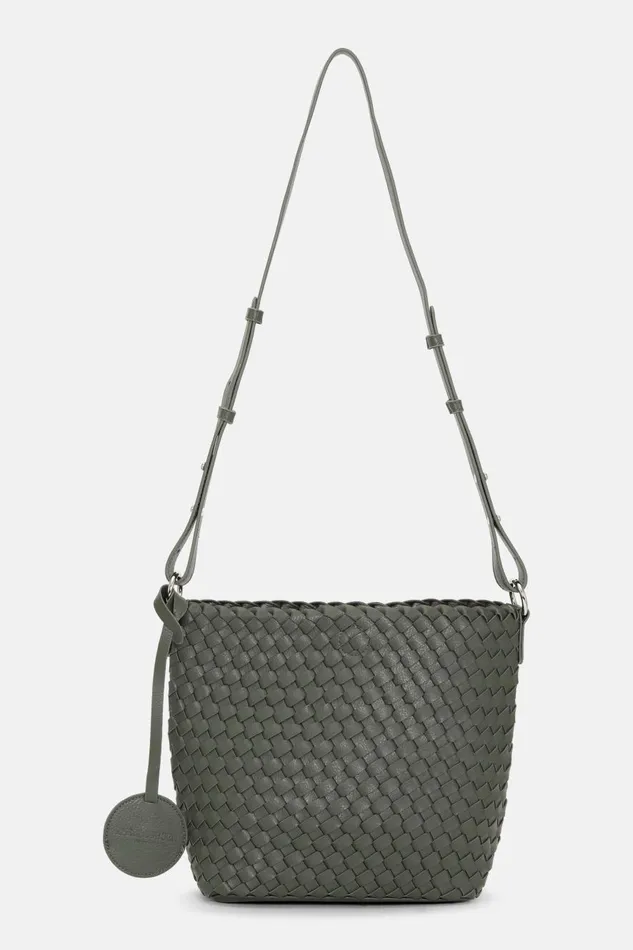 Ilse Jacobsen Crossbody Bag 8211 Army Gun Metal Women Crossbody Bags