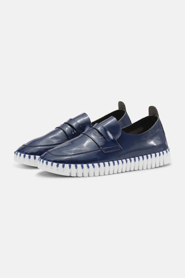 Ilse Jacobsen Flats 8211 Navy Women Tulip Flats