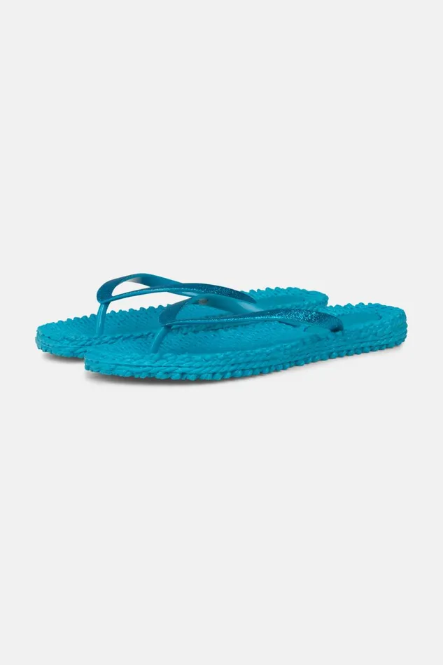Ilse Jacobsen Flip Flop With Glitter 8211 Viridian Green Women Flip Flops
