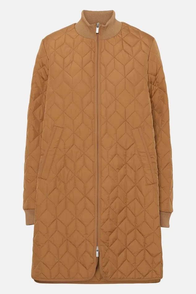 Ilse Jacobsen Padded Quilt Coat 8211 Cashew Women Jackets And Coats