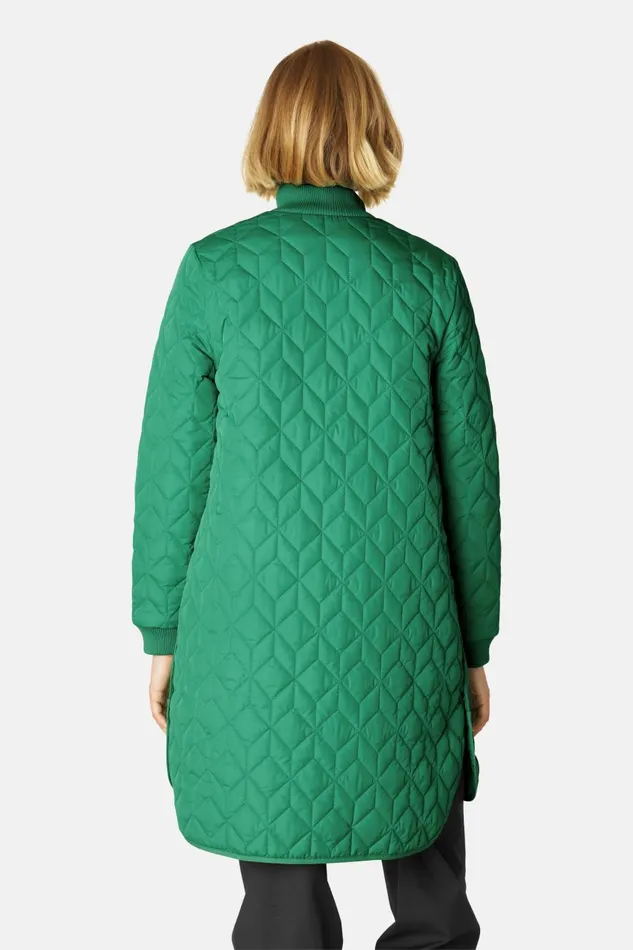 Ilse Jacobsen Padded Quilt Coat 8211 Sea Plant Women Jackets And Coats