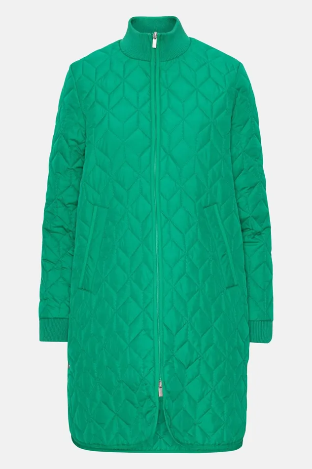 Ilse Jacobsen Padded Quilt Coat 8211 Sea Plant Women Jackets And Coats