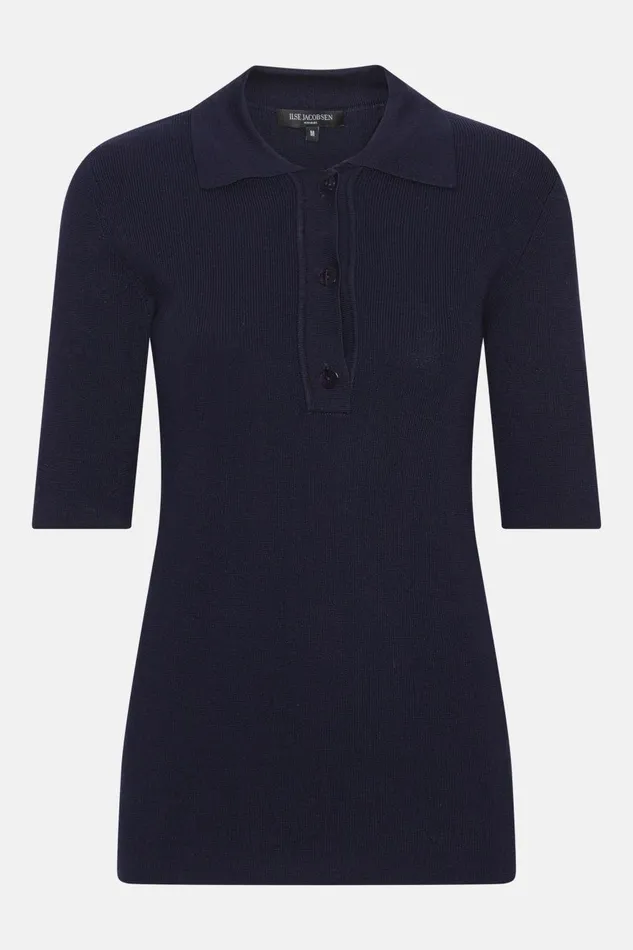 Ilse Jacobsen Polo 8211 Dark Indigo Women Clothing Ilse Jacobsen Polo 8211 Dark Indigo Women Clothing