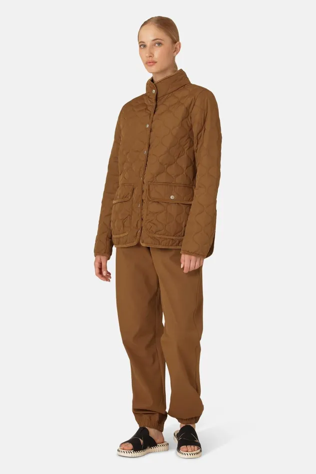 Ilse Jacobsen Quilt Jacket 8211 Walnut Women Jackets And Coats
