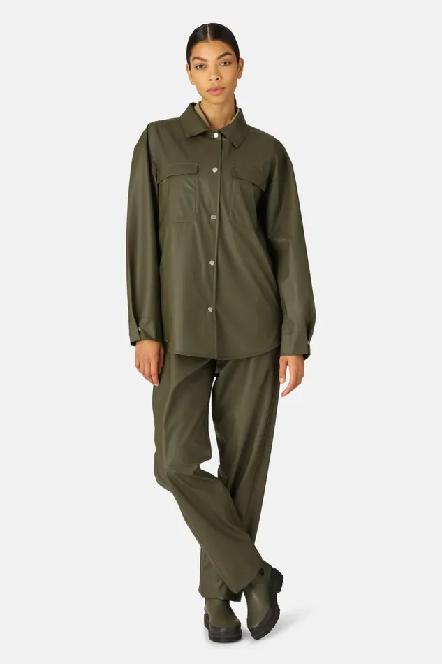 Ilse Jacobsen Rain Jacket 8211 Army Women Raincoats