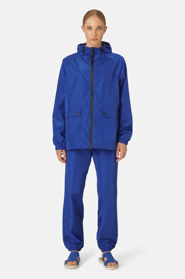 Ilse Jacobsen Rain Jacket 8211 Blue Web Women Raincoats