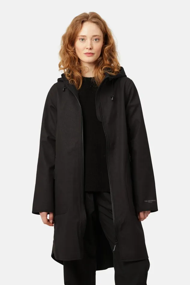 Ilse Jacobsen Raincoat 8211 Black Women Raincoats Ilse Jacobsen Raincoat 8211 Black Women Raincoats