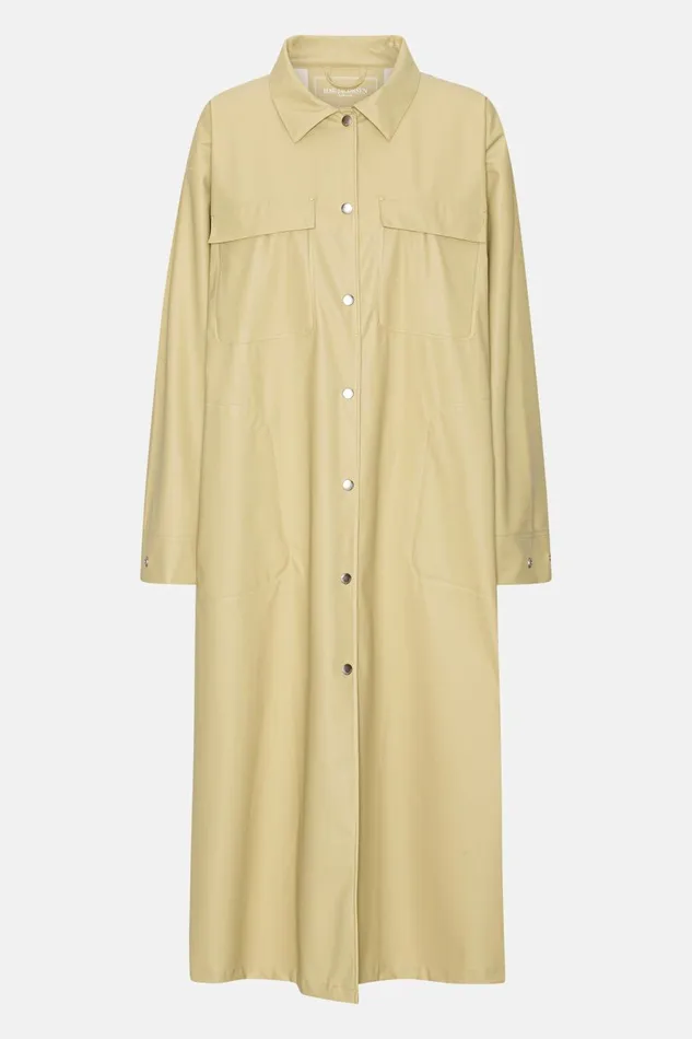 Ilse Jacobsen Raincoat 8211 Olive Grass Women Raincoats