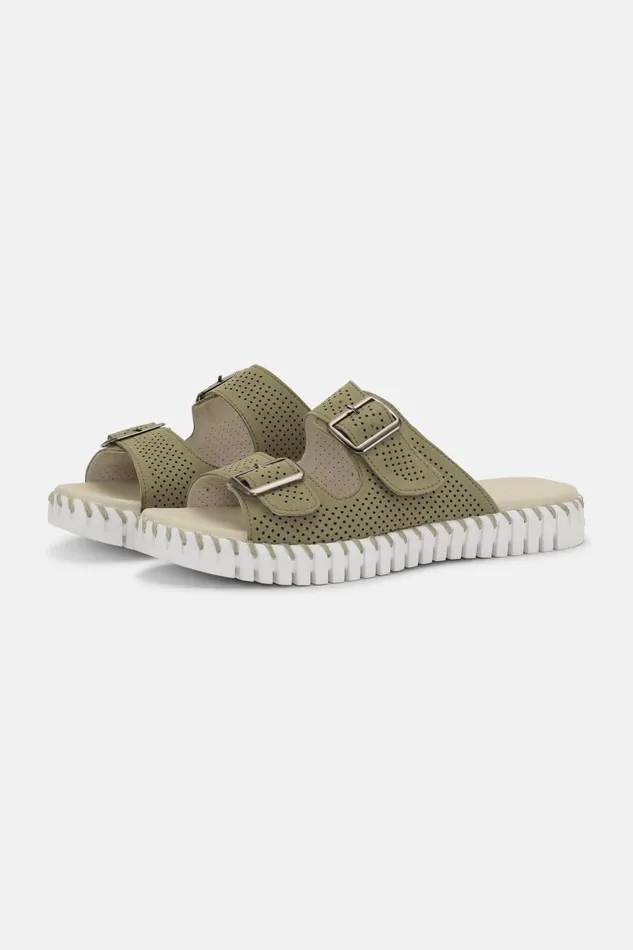 Ilse Jacobsen Sandals 8211 Army Women Tulip Flats