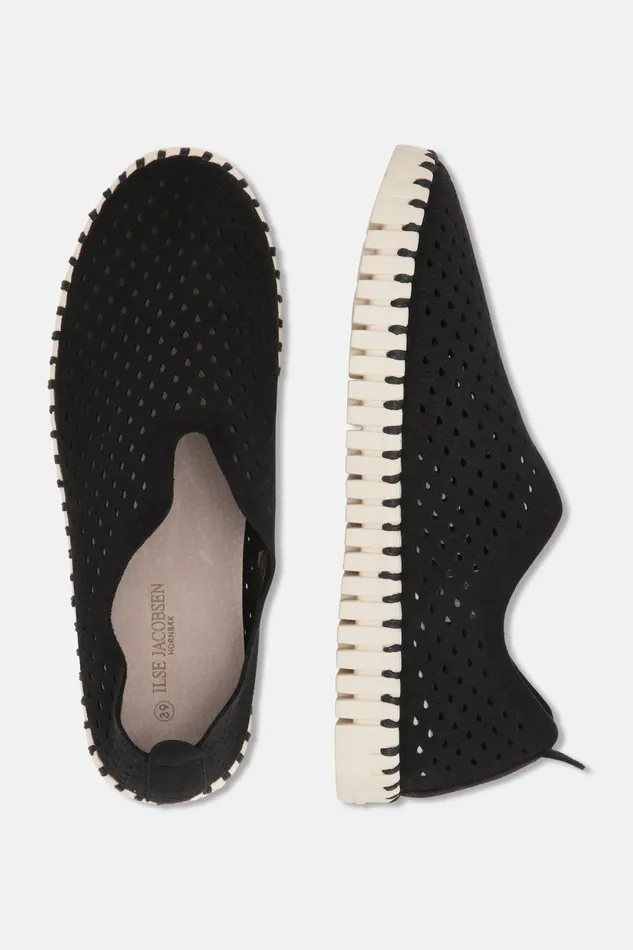 Ilse Jacobsen Tulip SlipIn 8211 Black Women Tulip Flats Ilse Jacobsen Tulip SlipIn 8211 Black Women Tulip Flats