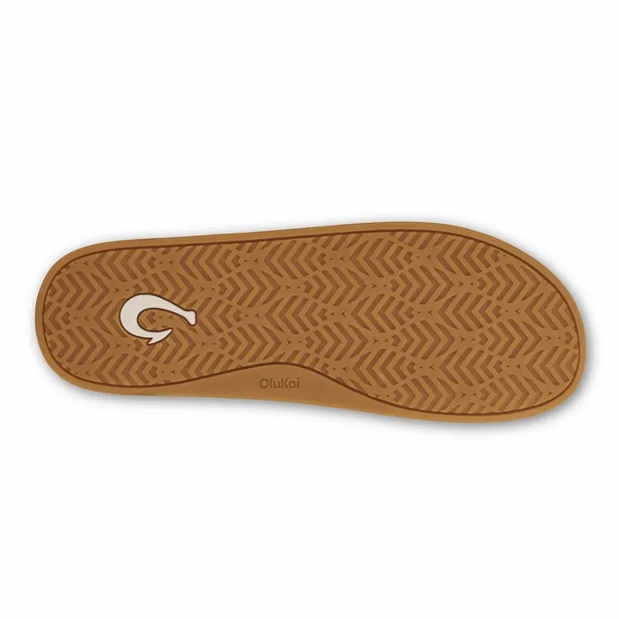 IndoorOutdoor Women Olukai Knea Leather Slipper Mules 8211 Saddle