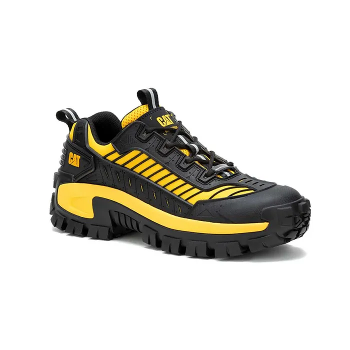 Invader Mecha Composite Toe Work Shoe Blackcat Yellow Men Cat Footwear Shoes