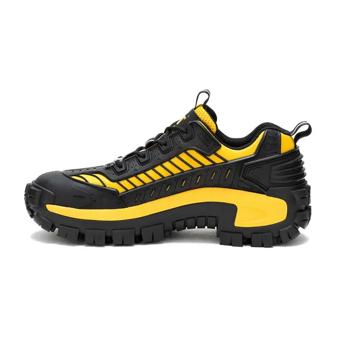 Invader Mecha Composite Toe Work Shoe Blackcat Yellow Men Cat Footwear Shoes