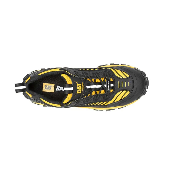 Invader Mecha Composite Toe Work Shoe Blackcat Yellow Men Cat Footwear Shoes
