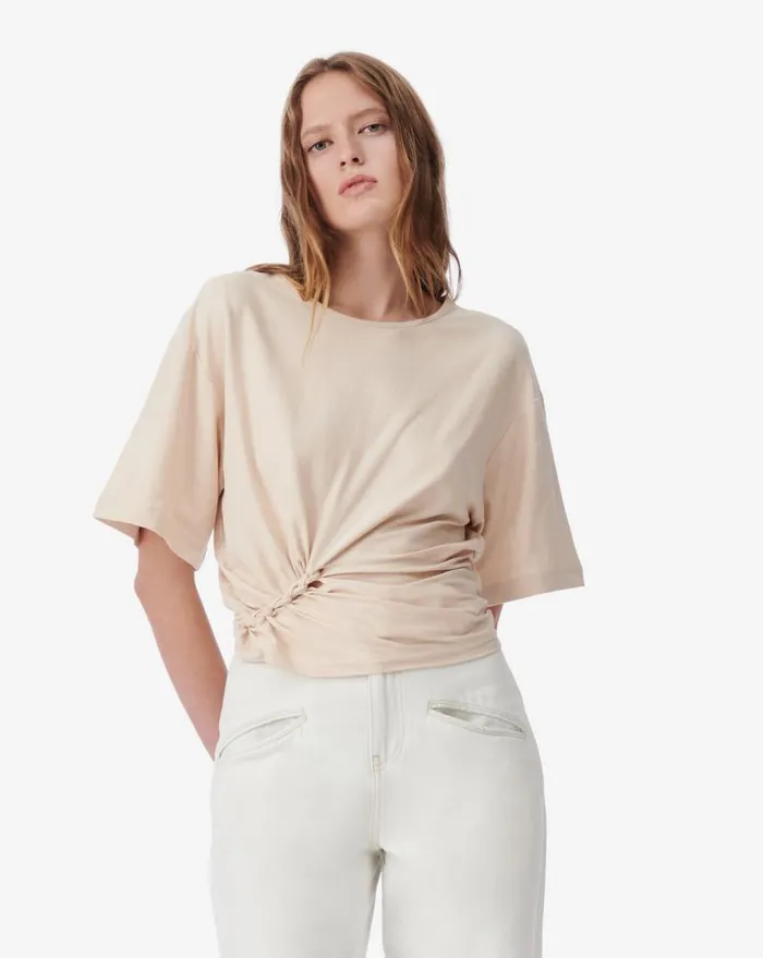 IRO ALIZEE BRAIDED TOP Sand Women Tops and Shirts