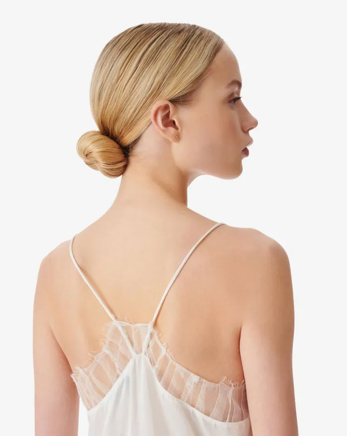 IRO BERWYN SILK CAMISOLE Black Women Tops and Shirts