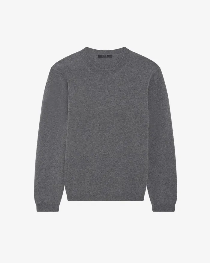 IRO ENKO ROUNDNECK CASHMERE SWEATER Mixed Grey Men Sweaters