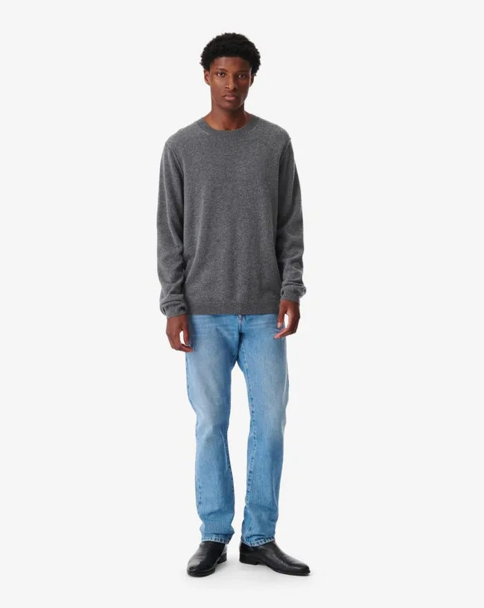 IRO ENKO ROUNDNECK CASHMERE SWEATER Mixed Grey Men Sweaters