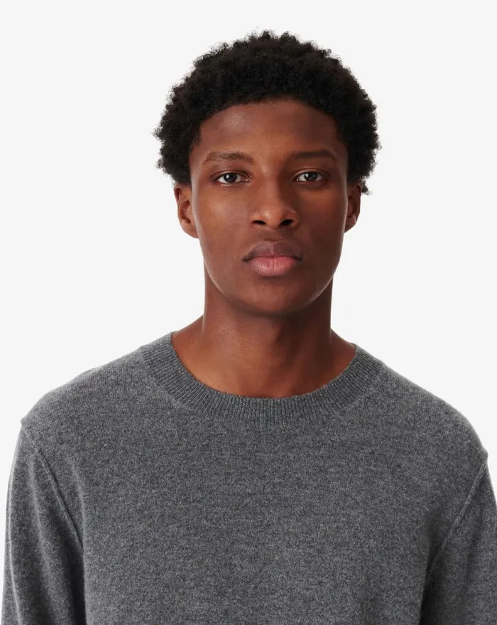 IRO ENKO ROUNDNECK CASHMERE SWEATER Mixed Grey Men Sweaters
