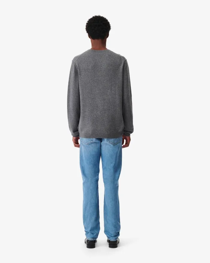 IRO ENKO ROUNDNECK CASHMERE SWEATER Mixed Grey Men Sweaters