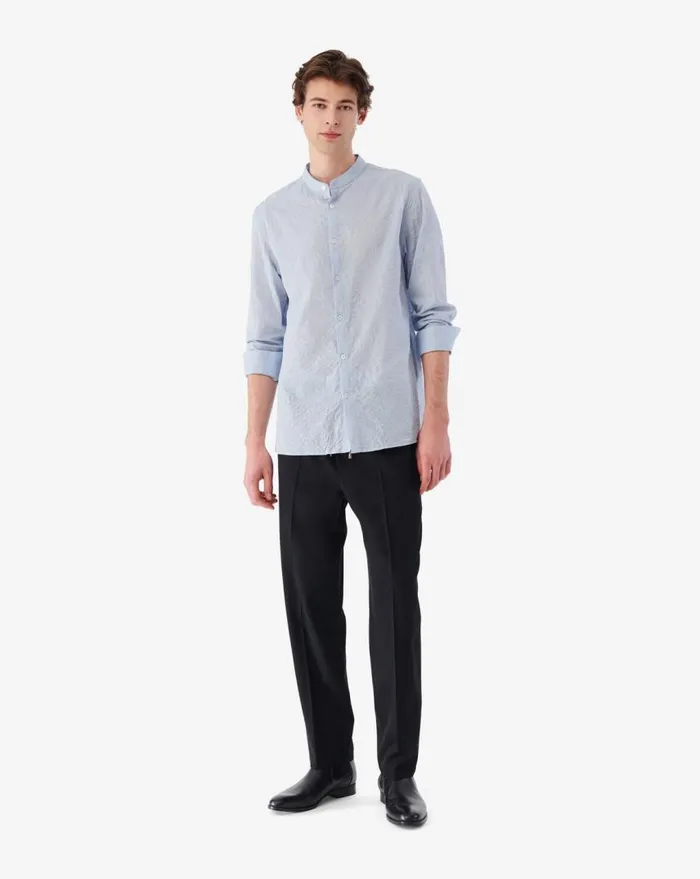 IRO JARED OFFICER COLLAR SHIRT Light Blue Men Shirts