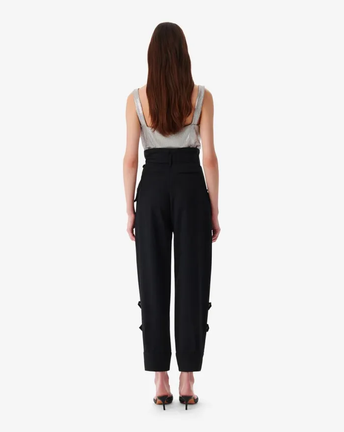 IRO MARITA BELTED CARGO PANTS Black Women Trousers