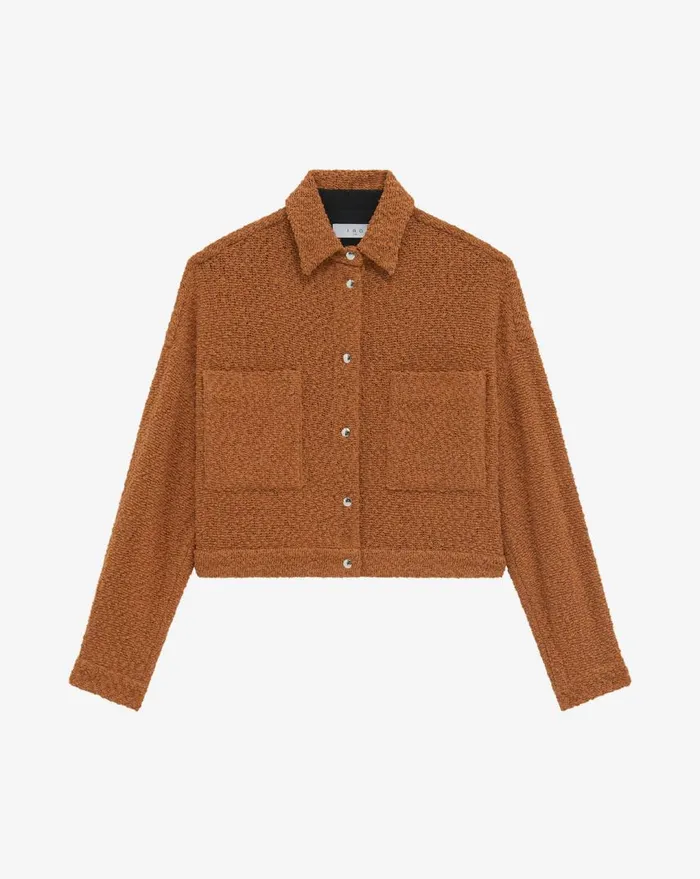 IRO PABLI CROPPED JACKET Cognac Women Jackets and Coats