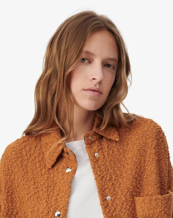 IRO PABLI CROPPED JACKET Cognac Women Jackets and Coats