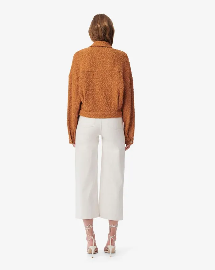 IRO PABLI CROPPED JACKET Cognac Women Jackets and Coats