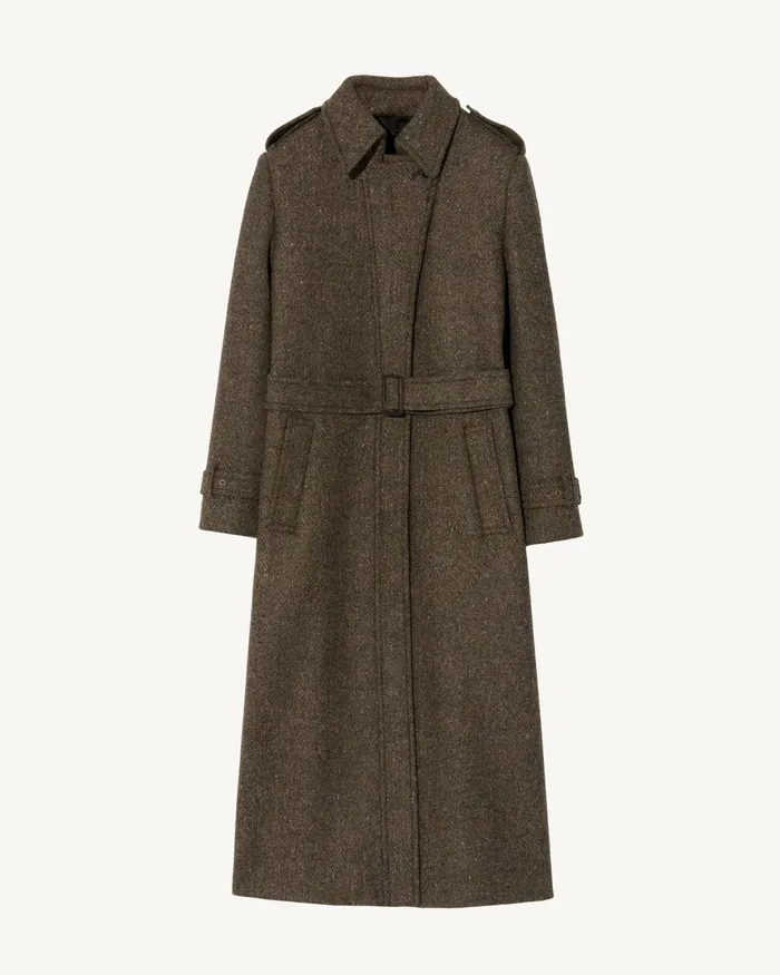 ISABELLE TRENCH COAT Raven Donegal Women Nili Lotan Coats and Outerwear