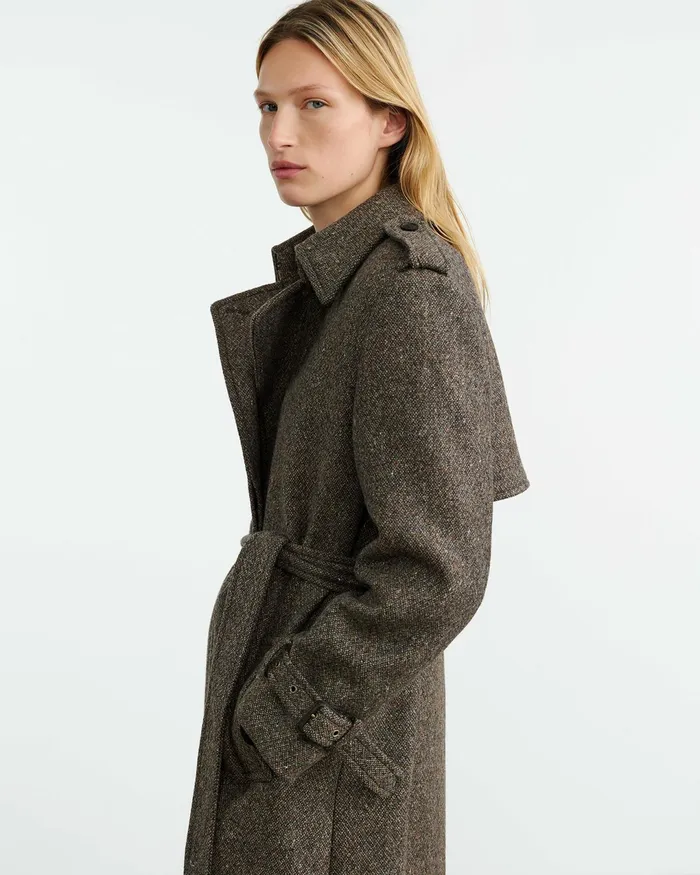 ISABELLE TRENCH COAT Raven Donegal Women Nili Lotan Coats and Outerwear