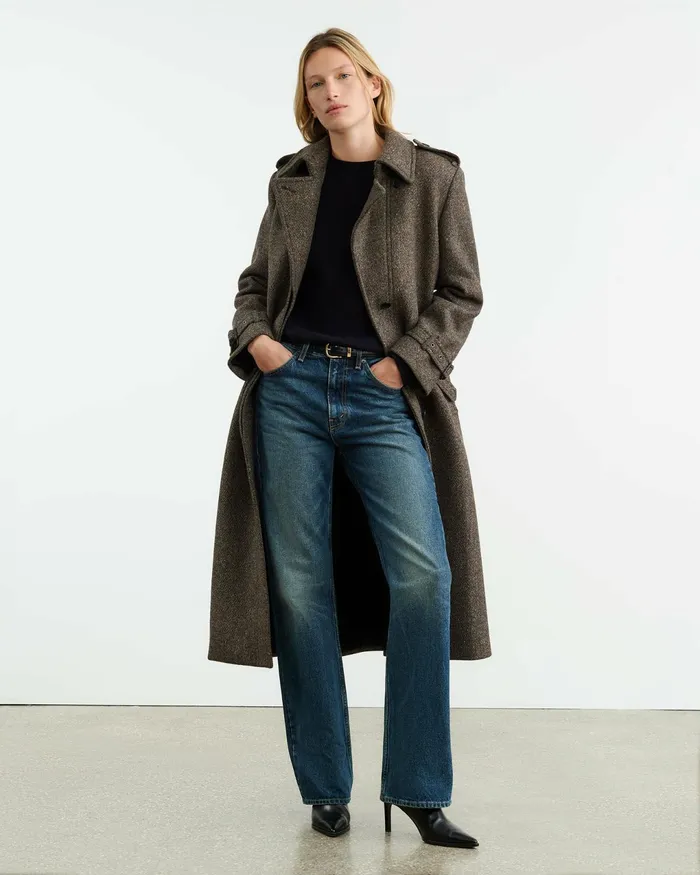 ISABELLE TRENCH COAT Raven Donegal Women Nili Lotan Coats and Outerwear