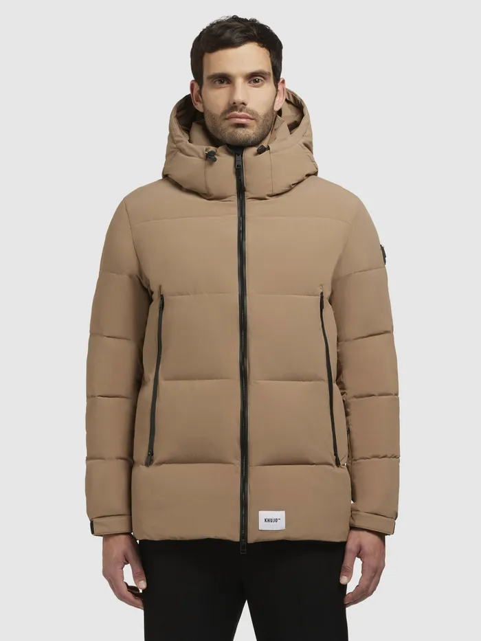 Jacke ROAN Hellbraun Hellbraun Puffer Jackets KHUJO Men